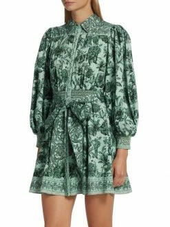 Alice + Olivia Tiffie Floral Belted Minidress -Alice + Olivia Sales unnamed file 950
