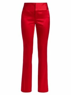 Alice + Olivia Olivia Flared Satin Pants