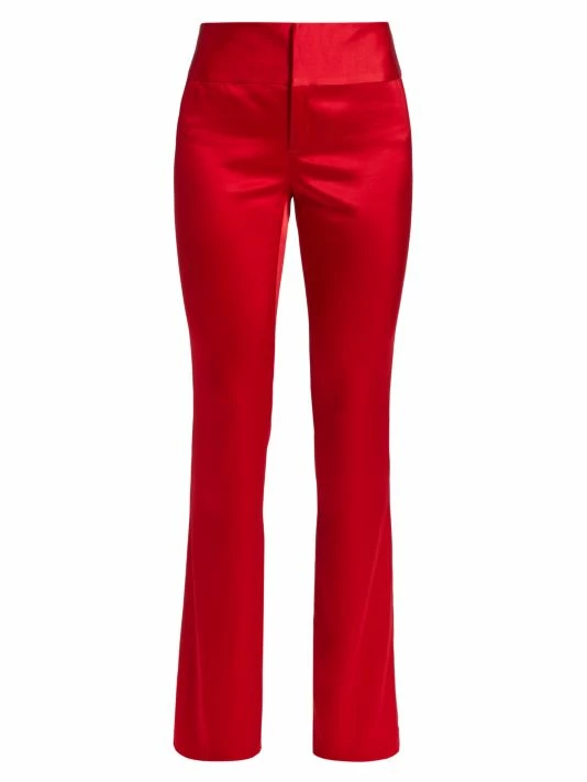 Alice + Olivia Olivia Flared Satin Pants 3 Alice + Olivia Olivia Flared Satin Pants