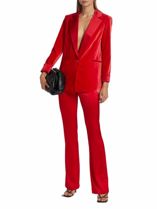 Alice + Olivia Olivia Flared Satin Pants 4 Alice + Olivia Olivia Flared Satin Pants - Image 2