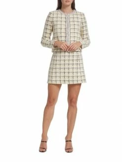 Alice + Olivia Kidman Embellished Tweed Jacket 10 Alice + Olivia Kidman Embellished Tweed Jacket -Alice + Olivia Sales unnamed file 976