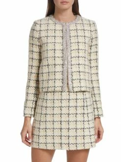 Alice + Olivia Kidman Embellished Tweed Jacket 11 Alice + Olivia Kidman Embellished Tweed Jacket -Alice + Olivia Sales unnamed file 977